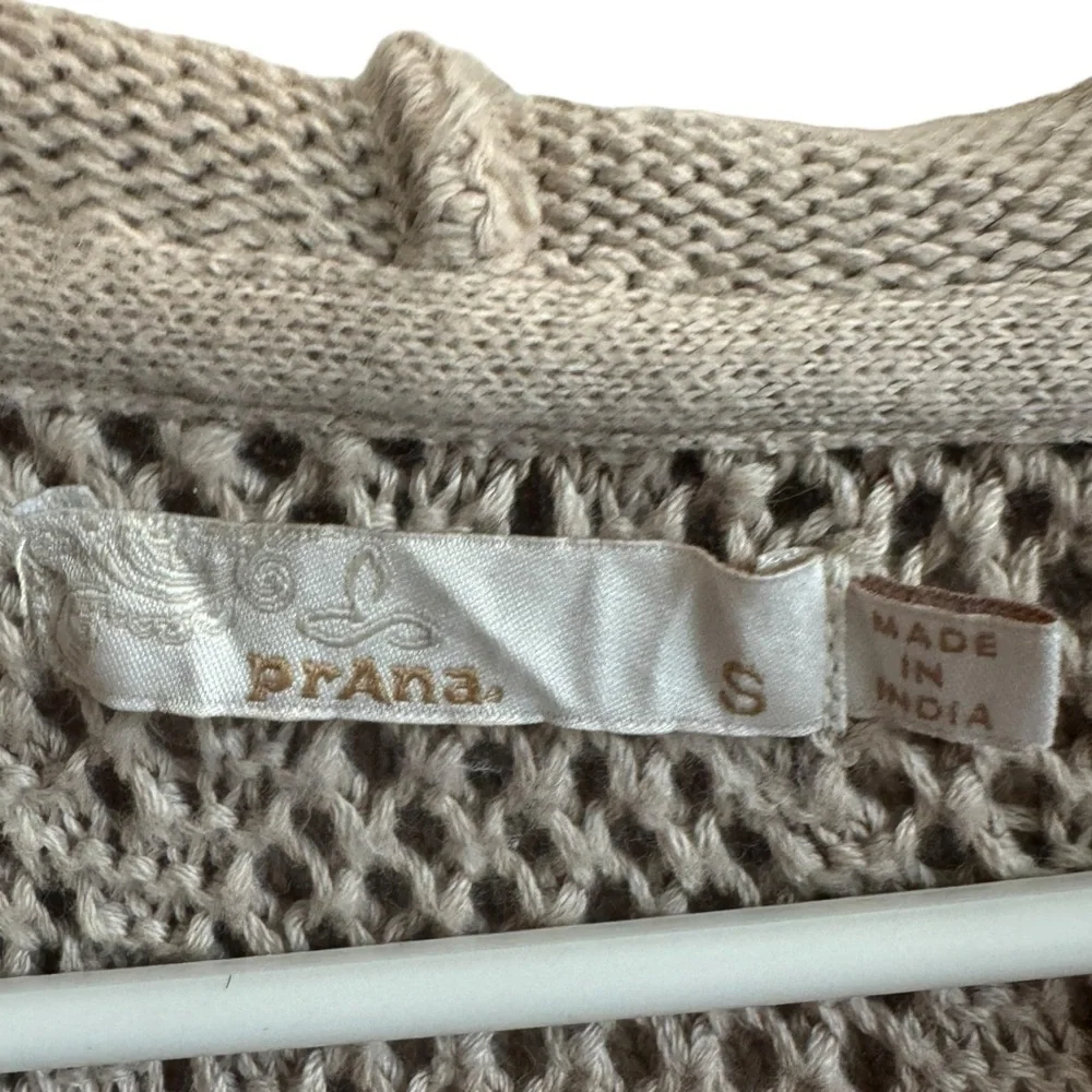 PrAna Sugar Beach Tan Tunic Sweater, Size S